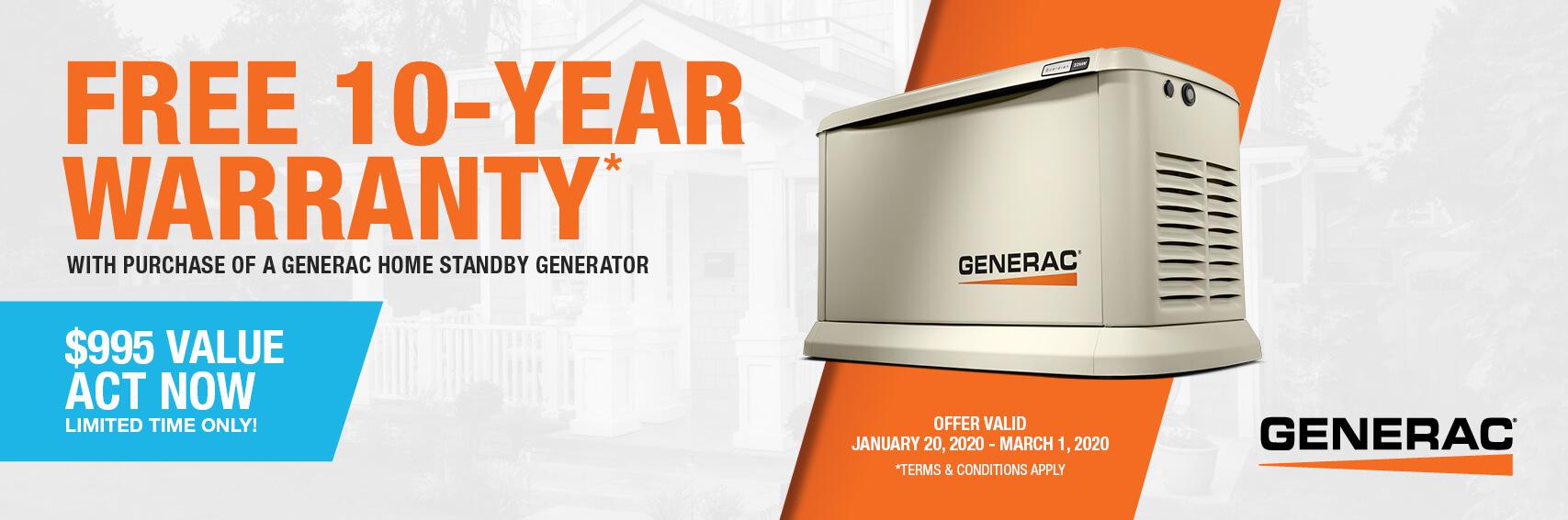 Homestandby Generator Deal | Warranty Offer | Generac Dealer | Omar, WV